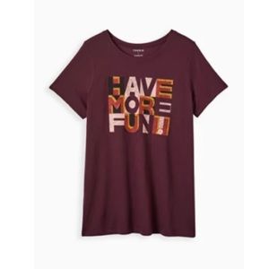 TORRID | Burgundy T-shirt